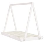 vidaXL Cadre de lit pour enfant blanc 80x160 cm bois de pin massif