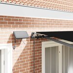 vidaXL Auvent Rétractable Noir 350 x 250 cm tissu