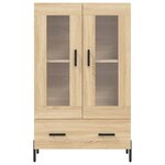 vidaXL Buffet haut chêne sonoma 69 5x31x115 cm bois d'ingénierie
