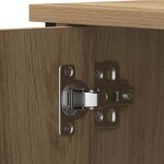 vidaXL Meuble TV chêne artisanal 80 x 40 x 50 cm Bois d'ingénierie