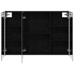 vidaXL Armoire Miroir de Salle de Bain Chêne noir 103 5 x 15 5 x 70 cm