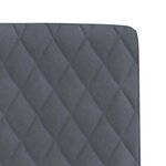 vidaXL Chaises à manger lot de 4 Gris foncé Velours
