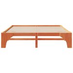 vidaXL Cadre de lit surélevé Marron 180 x 200 cm Bois massif en pin