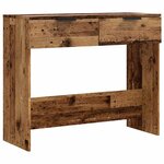 vidaXL Table console vieux bois 90x36x75 cm bois d'ingénierie