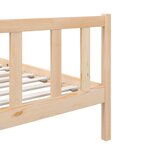 vidaXL Cadre de lit sans matelas bois massif