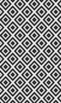 Tapis de salon Black&White 120 x 180 cm - Noir