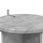 vidaXL Support de Plante 2 pièces Gris béton 29 5 x 29 5 x 60 cm