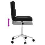 vidaXL Chaise de salle à manger Noir Similicuir