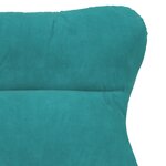vidaXL Fauteuil Relaxant en Velours Turquoise