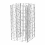 vidaXL Lit surélevé à gabion Acier 50x50x100 cm