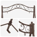 vidaXL Cadre de balançoire Marron ancien 113 x 121 5 x 168 cm Acier