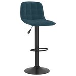 vidaXL Tabourets de bar lot de 2 bleu velours