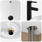 vidaXL Meuble de lavabo mural Chêne artisanal 49 x 44 5 x 66 5 cm