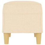 vidaXL Banc Crème 70x35x41 cm Tissu