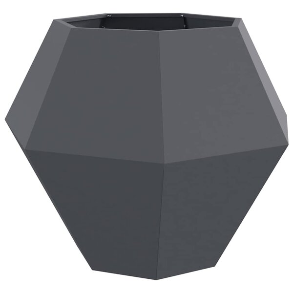 vidaXL Jardinière Anthracite 100 x 100 x 80 cm Acier