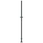 vidaXL Portail de jardin anthracite 105x180cm acier conception d'herbe