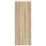 vidaXL Bibliothèque empilable chêne sonoma 30x30x80 cm bois ingénierie