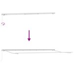 vidaXL Auvent Rétractable Rouge et Blanc 600 × 300 cm
