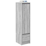 vidaXL Buffet haut sonoma gris 29 5x34x119 5 cm bois d'ingénierie