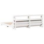 vidaXL Cadre de lit sans matelas blanc 180x200 cm bois massif de pin