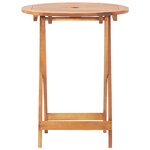 vidaXL Ensemble de bistro 3 Pièces beige polypropylène et bois massif