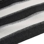 vidaXL Filet brise-vue anthracite et blanc 2x10 m PEHD 150 g/m²