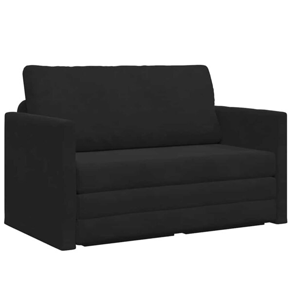 vidaXL Canapé-Lit Noir 124 x 204 x 61 cm Velours