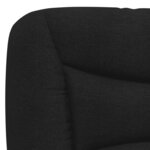 vidaXL Coussin de tête de lit Hvar noir 160 cm tissu