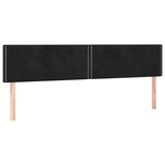 vidaXL Sommier à lattes de lit avec matelas noir 120x190 cm velours