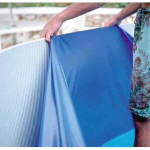 Gre revêtement de piscine rond bleu 350 x 90 cm fsp350 / sp350f