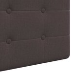 vidaXL Tête de lit suspendue Marron foncé tissu