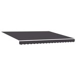 vidaXL Auvent rétractable anthracite 4x3 m tissu et aluminium