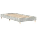 vidaXL Cadre de lit sans matelas gris béton 90x190cm bois d'ingénierie
