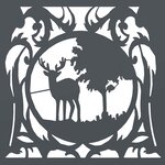 vidaXL Portant de bois chauffage anthracite 40x40x40 cm