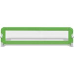 vidaXL Barrière de lit de sécurité pour tout-petits 2Pièces Vert 150x42cm