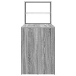 vidaXL Bureau Sonoma gris 113 x 54 x 120 cm Bois d'ingénierie