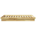 vidaXL Cadre de lit sans matelas 120x190 cm bois massif de chêne