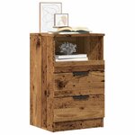 vidaXL Table de chevet vieux bois 40x36x65 cm bois d'ingénierie