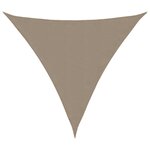 vidaXL Voile de parasol tissu oxford triangulaire 3 6x3 6x3 6 m taupe