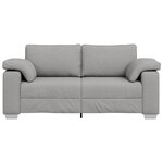 Canapé loveseat vidaXL Gris nuage 140 cm en tissu
