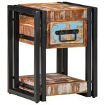 vidaXL Table de Nuit 40x40x40 cm en Bois Massif Récupéré