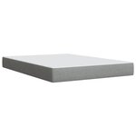 vidaXL Sommier à lattes de lit avec matelas Gris clair 160x200cm Tissu