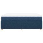 vidaXL Sommier à lattes de lit avec matelas Bleu 140x190 cm Tissu