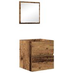 vidaXL Cabinet de salle de bain Bois Ancien 41 x 38 5 x 45 cm