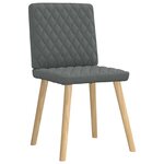 vidaXL Chaises à manger lot de 6 gris foncé tissu