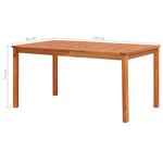 vidaXL Ensemble à manger de jardin 5 Pièces avec coussins Acacia solide