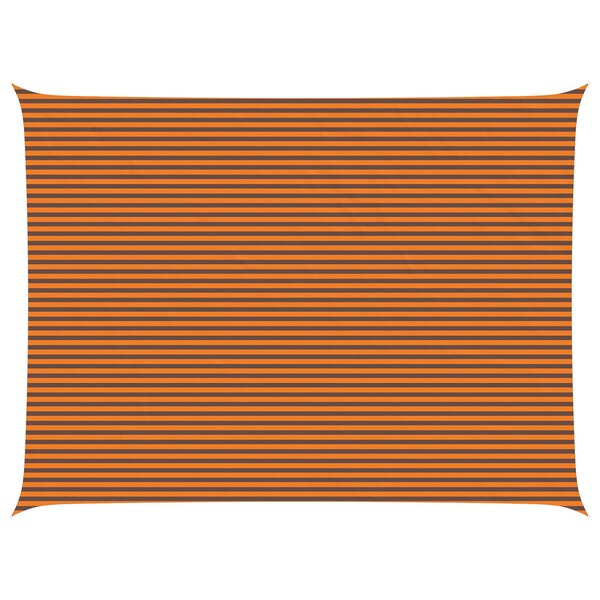 vidaXL Voile d'ombre Orange et marron 8 x 6 m 100   polyester Oxford