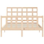 vidaXL Cadre de lit sans matelas 140x190 cm bois de pin massif