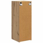 vidaXL Meuble TV mural Chêne artisan 30 x 31 x 80 cm Bois d'ingénierie