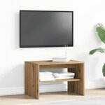vidaXL Meuble TV chêne artisanal 60x40x40 cm bois d'ingénierie